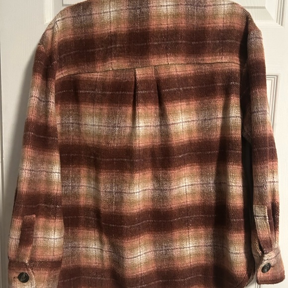 BP Brown and Cream Utility/barn Jacket flannel siZe small - Picture 2 of 3